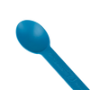 Disposable Heavy Weight Bio-Based Teal Blue Plastic Cutlery Spoons
