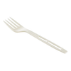 White CPLA Heavy Weight Wrapped Disposable Fork For Party & Catering