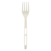 White CPLA Heavy Weight Wrapped Disposable Fork For Party & Catering