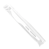 White CPLA Heavy Weight Wrapped Disposable Knife For Dining & Catering