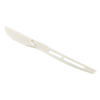 White CPLA Heavy Weight Wrapped Disposable Knife For Dining & Catering