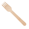 Beige Wood Heavy Weight Disposable Wooden Forks For Dining & Catering