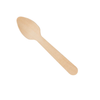 Beige Wood Heavy Weight Disposable Wooden Tasting Spoons