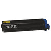 Compatible Kyocera TK-512 cyan toner cartridge, 8000 pages for FS C5020, C5025, C5030 printers.