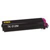 Compatible Kyocera TK-512 magenta toner cartridge, 8000 pages for FS C5020, C5025, C5030 printers.