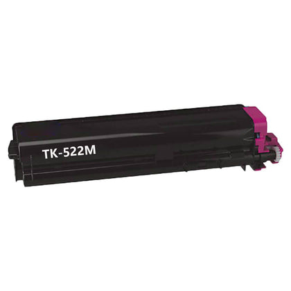 Compatible Kyocera TK-522 magenta toner cartridge, 4000 pages for FS C5015N printer.