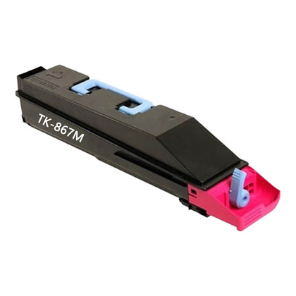 TK-867 magenta toner cartridge compatible with Kyocera Taskalfa 250ci, 300ci printers, 12,000-page yield