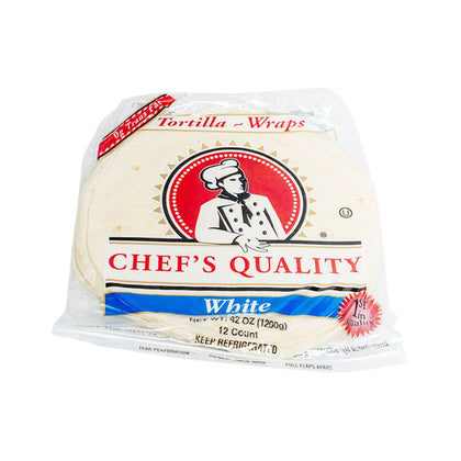 white flour wraps 12 count pack soft flatbread for sandwiches and burritos