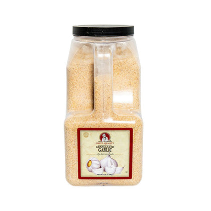 coarse granulated garlic 7 lbs plastic jar dry seasoning for cooking and marinades