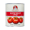 large cylindrical 7 lb 3 oz metal can fancy ketchup thick tomato condiment