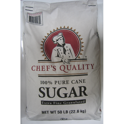 fine granulated sugar 50 lbs bulk bag white crystal sweetener