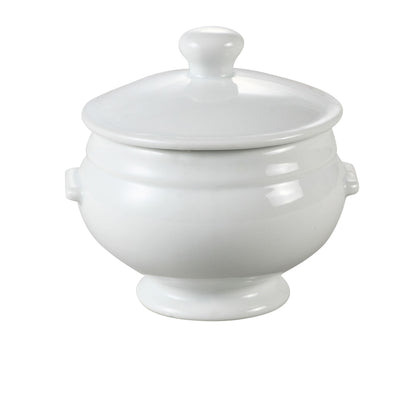 This porcelain lid is engineered for reliable performance in foodservice environments, fitting LB-12-L round containers. It supports steady daily workflows with dishwasher, oven, and microwave safe properties, enabling quick cleaning and multi-application use. Its robust material ensures durability under frequent handling, while its precise fit optimizes food presentation and containment during service. Designed for commercial kitchen settings, it simplifies maintenance and reduces downtime.

