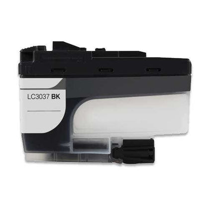 LC3037 black high yield ink cartridge compatible with Brother printers, 3000-page yield