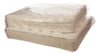 Durable plastic clear mattress bag for queen and king sizes, ideal for moving