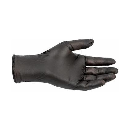 Black Vinyl Nitrile Blend Disposable Food Handling Gloves Medium
