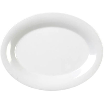 Yanco Oval Platter MS-209WT is performed in stylish white color, it can be used for serving vegetables, cold cuts, fresh greens or Asian appetizers. Manufactured from durable and reliable melamine, this dinnerware is popular for being unbreakable and affordable at the same time. Thanks to the stylish Milestone collection, these platters will perfectly fit any establishment design. They will always look nice in your cafe, restaurant or catering events.