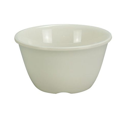 Yanco Bouillon Cup MS-313IV You can serve creamy soup, portions of salad, side dishes and more in these ivory cups. The cup is made from long-lasting, high-quality and reliable melamine material, that makes cups look like they are ceramics. These 8 Oz bouillon cups will perfectly fit any establishment. Cups have a smooth surface and a wide rim that subtly emphasize their design. They are heavy-duty, NSF-approved, break-resistant, BPA free, and dishwasher safe.
