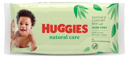Huggies Baby Wipes Natural Care, 56-count, 10-pack – gentle, plant-based wipes for sensitive skin, perfect for baby’s daily clean.