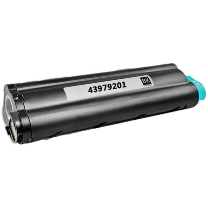 Toner Cartridge 43979201 Black Compatible for Oki Data B412 B412DN B432DN B512DN MB472 MB492 MB562, 7,000 pages