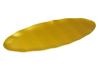 This Oval Platter performed in stylish gold color, it can be used for serving vegetables, cold cuts, fresh greens or Asian appetizers. Made from durable and reliable melamine, this dinnerware is popular for being unbreakable and affordable at the same time. These oval platters will perfectly fit any food serving restaurant. High quality affordable dinnerware.