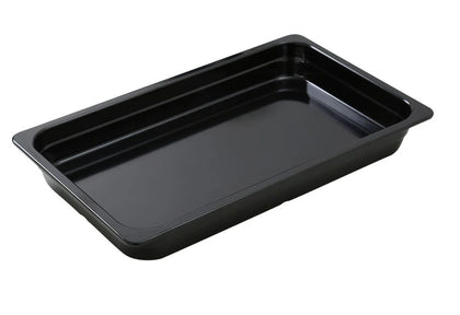 EcoQuality Black Pan made from high-quality melamine material, that makes its dinnerware look like ceramics. These GN collection pans are commonly used for preparing and serving big portions of a variety of dishes like lasagna, cheese or egg dishes, macaroni and cheese, and other food. These pans would be perfect for your fine-dining restaurant, catered events, outdoor dining area or even hotels. High quality affordable restaurant and household dinnerware.