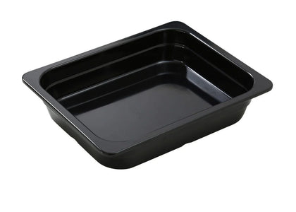 EcoQuality Black Pan is made from high-quality melamine material, that makes its dinnerware look like ceramics. These GN collection pans are commonly used for preparing and serving big portions of a variety of dishes like lasagna, cheese or egg dishes, macaroni and cheese, and other food. These pans would be perfect for your fine-dining restaurant, catered events, outdoor dining area or even hotels. High quality affordable restaurant and household dinnerware.