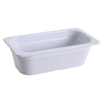 EcoQuality White Pan made from high-quality melamine material, that makes its dinnerware look like ceramics. These GN collection pans are commonly used for preparing and serving big portions of a variety of dishes like lasagna, cheese or egg dishes, macaroni and cheese, and other food. These pans would be perfect for your fine-dining restaurant, catered events, outdoor dining area or even hotels. High quality affordable restaurant and household dinnerware.