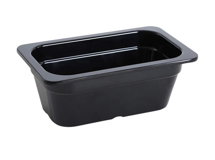 EcoQuality Black Pan is made from high-quality melamine material, that makes its dinnerware look like ceramics. These GN collection pans are commonly used for preparing and serving big portions of a variety of dishes like lasagna, cheese or egg dishes, macaroni and cheese, and other food. These pans would be perfect for your fine-dining restaurant, catered events, outdoor dining area or even hotels. High quality affordable restaurant and household dinnerware.