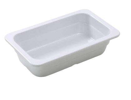 EcoQuality White Pan made from high-quality melamine material, that makes its dinnerware look like ceramics. These GN collection pans are commonly used for preparing and serving big portions of a variety of dishes like lasagna, cheese or egg dishes, macaroni and cheese, and other food. These pans would be perfect for your fine-dining restaurant, catered events, outdoor dining area or even hotels. High quality affordable restaurant and household dinnerware