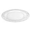 Pebbled Clear Plate – Elegant, Durable, and Reusable Tableware