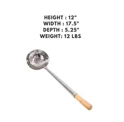 Pack of 12 Large Perforated Ladles, perfect for draining and serving soups, stews, and other liquids with ease.