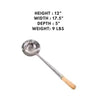 Pack of 12 Perforated Ladles Medium , ideal for draining and serving soups, stews, and other liquids with ease.