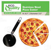 stainless steel pizza cutter wheel sharp blade 8.5 inch durable construction ergonomic handle precise cuts pies baked goods easy to clean dishwasher safe professional kitchen home use