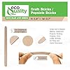 jumbo wooden craft sticks 5.8 inches long versatile DIY projects natural wood popsicle sticks art classroom supplies waxing paint stirrer eco-friendly sturdy crafting tools