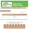 jumbo wooden craft sticks 5.8 inches long versatile DIY projects natural wood popsicle sticks art classroom supplies waxing paint stirrer eco-friendly sturdy crafting tools