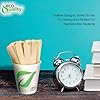 jumbo wooden craft sticks 5.8 inches long versatile DIY projects natural wood popsicle sticks art classroom supplies waxing paint stirrer eco-friendly sturdy crafting tools