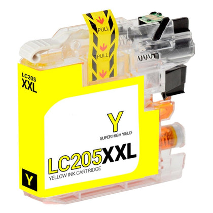 LC205XXL Yellow Ink Cartridge Compatible for Brother Printers