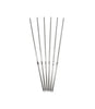 Set of 6 stainless steel skewer rods for smokehouse, SM36 model, each measuring 33-3/8 inches in length.