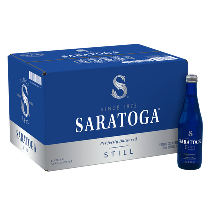 Saratoga Still Refreshing Natural Spring Water 12oz Bottle Case of 24