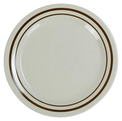 This Round Dinner Plate is a great and affordable restaurant tableware. It is made from durable and reliable melamine material, which makes the plate look like ceramics. You can use this stylish plate to serve any dish you want. For example, you can use it for serving salads, side dishes, sushi or other meals. The Sesame collection has an elegant and stylish design.