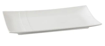 Yanco Rectangular Plate SH-209 is a refined and durable addition to any tableware collection. Crafted from high-quality porcelain, it features a smooth white glaze that enhances its elegant appearance while ensuring long-lasting performance. With its 9.5 x 4.5-inch rectangular design, this plate is ideal for serving salads, pasta, appetizers, and hot meals. Perfect for fine dining restaurants, catered events, and hotels, it combines sophistication with practicality.