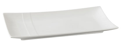 Yanco Rectangular Plate SH-211 is a refined and durable addition to any tableware collection. Crafted from high-quality porcelain, it features a smooth white glaze that enhances its elegant appearance while ensuring long-lasting performance. With its 11.25 x 5.5-inch rectangular design, this plate is ideal for serving salads, pasta, appetizers, and hot meals. Perfect for fine dining restaurants, catered events, and hotels, it combines sophistication with practicality. 