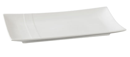 Yanco Rectangular Plate SH-213 is a refined and durable addition to any tableware collection. Crafted from high-quality porcelain, it features a smooth white glaze that enhances its elegant appearance while ensuring long-lasting performance. With its 13.5 x 6.5-inch rectangular design, this plate is ideal for serving salads, pasta, appetizers, and hot meals. Perfect for fine dining restaurants, catered events, and hotels, it combines sophistication with practicality. 