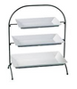 Yanco 3-Tier Stand For RM-212 RM-214 RM-218 214 ST-103BK 4/Pcs It is made from durable and reliable melamine material, that will serve you for a long time. All Rome collection items are stylish and will perfectly fit almost any food-serving establishment's design. Such tier stands add a touch of elegance to your table, whether at the casual or fine dinner party. These round 3-tier stands are BPA free, dishwasher safe and NSF listed. Note, that such stands are not microwaveable.