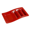 EcoQuality Stackable Taco Plate is made from durable and reliable melamine material. You can use this stylish plate to serve any dish you want. Ideal for serving tacos, quesadillas or other appetizers. Performed in vibrant red color, it will perfectly fit any restaurant environment. High quality affordable restaurant and household dinnerware.