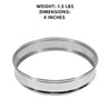 18-inch stainless steel steamer ring, designed to fit large steamers for even heat distribution and efficient cooking.



