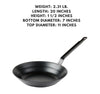 Set of 12, 11-inch steel fry pans, perfect for frying, sautéing, and everyday cooking.