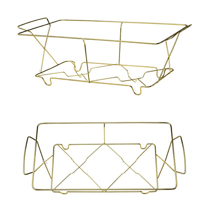 Wire Chafing Rack - Black and Gold Buffet & Catering Stand