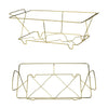 Wire Chafing Rack - Black and Gold Buffet & Catering Stand