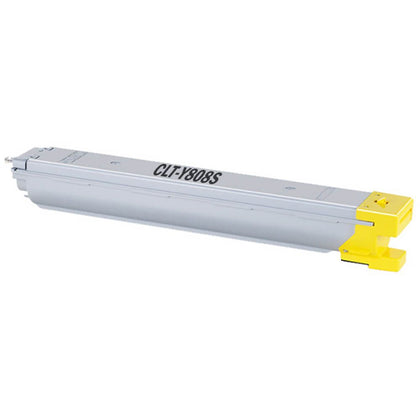 CLT-808S Yellow toner cartridge compatible with Samsung printers, 20,000 pages, for MultiXpress SL-X4300LX, X4250LX, X4300LX.